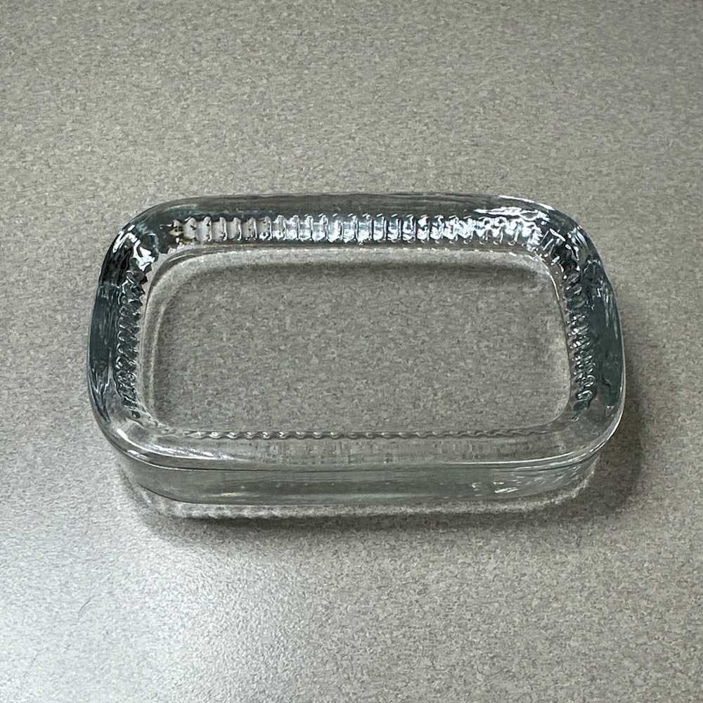 19th Century Clear Cut Glass Soap Dish